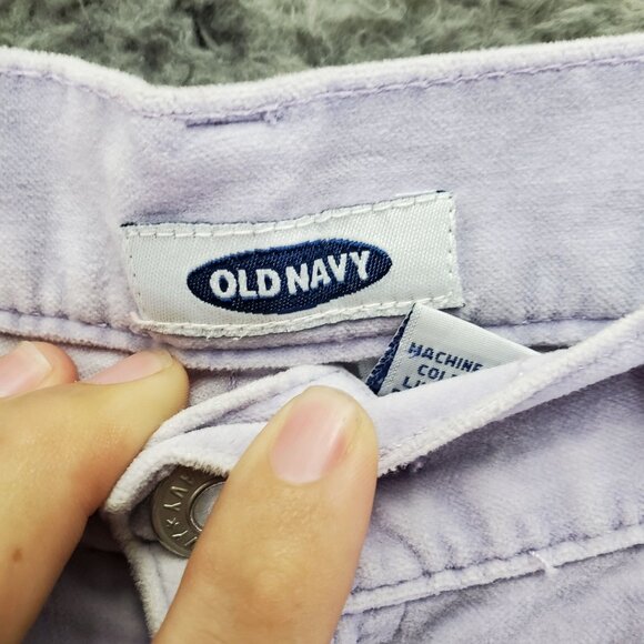 Old Navy Jeans Girls 16 Lavender Purple Corduroy Flare Leg Stretch - Picture 2 of 10